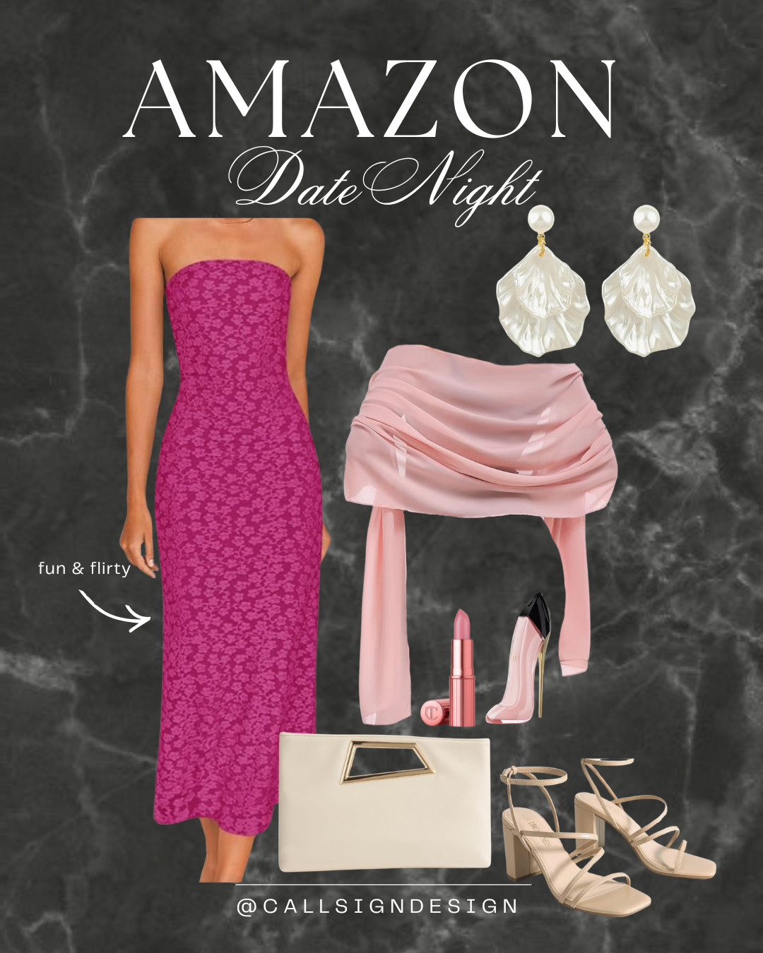 Soft pink, soft glow ✨
A pink strapless dress, sheer shawl, and just enough glam with pearl accents. Strappy thick heels, a simple clutch to keep it effortless, and a hint of perfume to leave a lasting impression. 

 #LTKdayinmylife #LTKgrwm #LTKootd