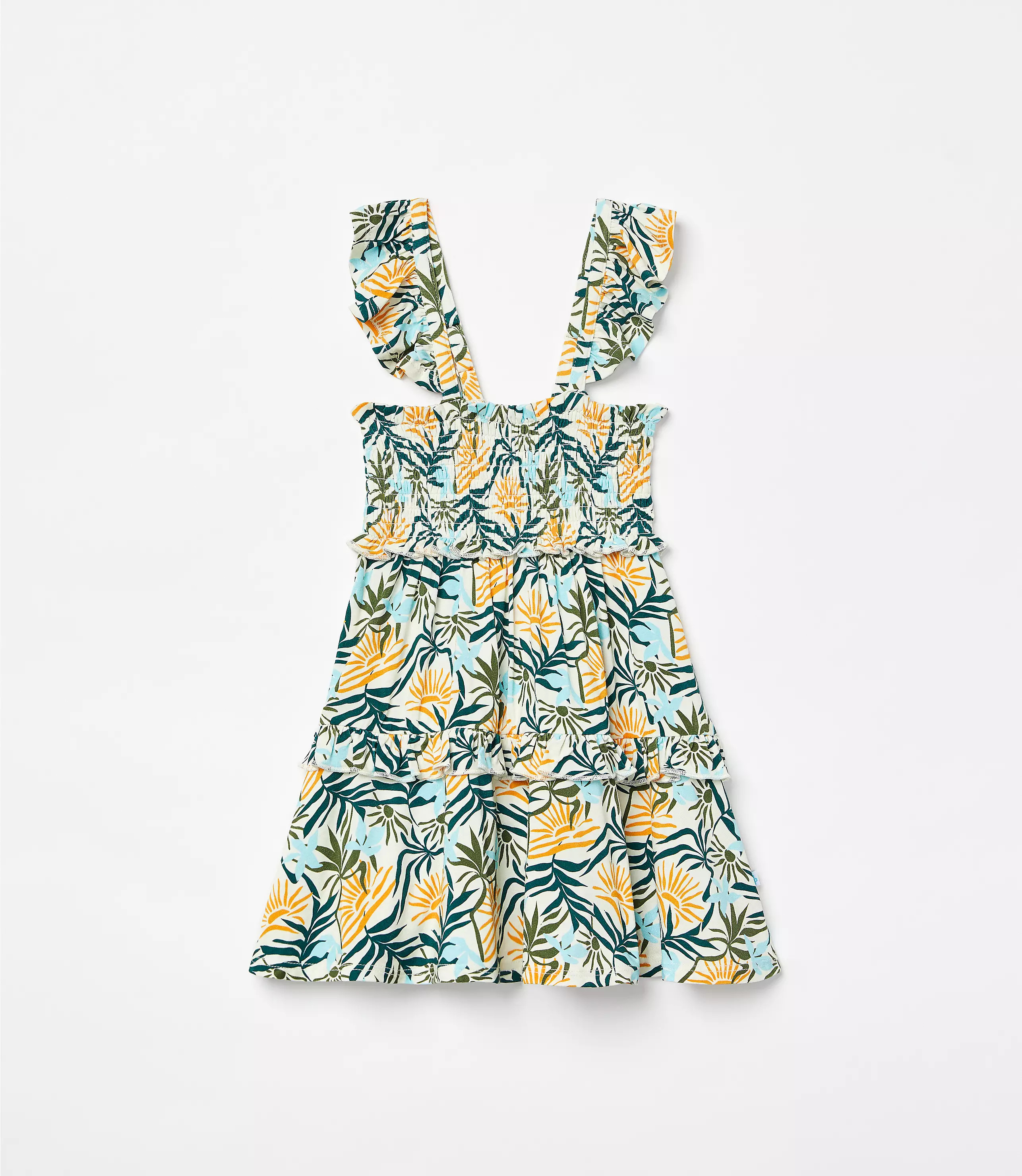 Posh Peanut X LOFT Sunset Smocked Babydoll Dress | LOFT