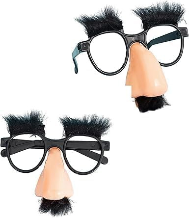 2Pcs Disguise Glasses With Funny Nose Add Fun To Your Celebrations Funny Glasses for Costume Hall... | Amazon (US)
