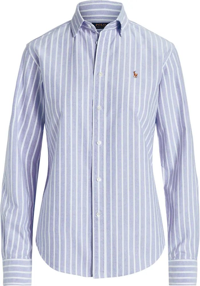 Classic Fit Stripe Cotton Oxford Shirt | Nordstrom