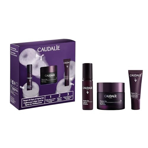 Caudalie Premier Cru Target All Signs of Aging Skin Care Set with Full-Size Premier Cru Anti-Aging Cream Moisturizer + 2 Free Travel-Size Products ($190 Value) | Amazon (US)