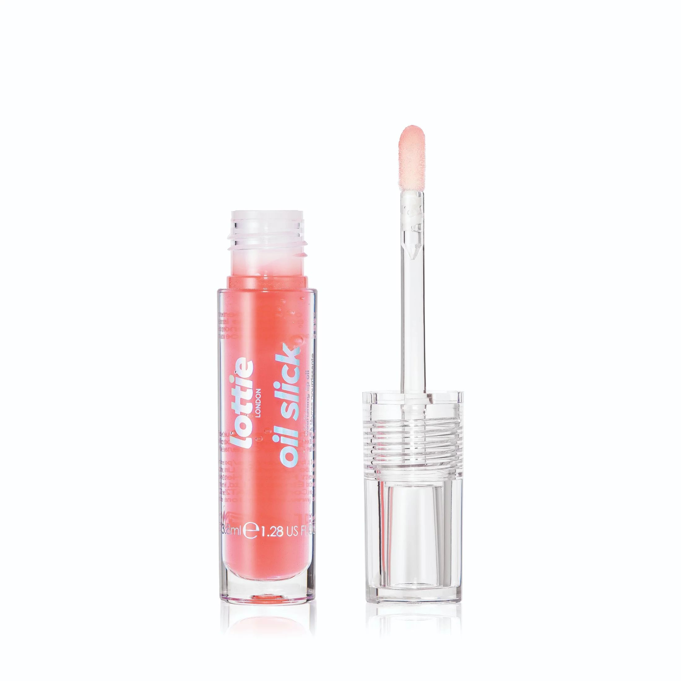 Lottie London Oil Slick, 100% Vegan Lip Oil, Peachy Cheeks, 3.8 ml | Walmart (US)