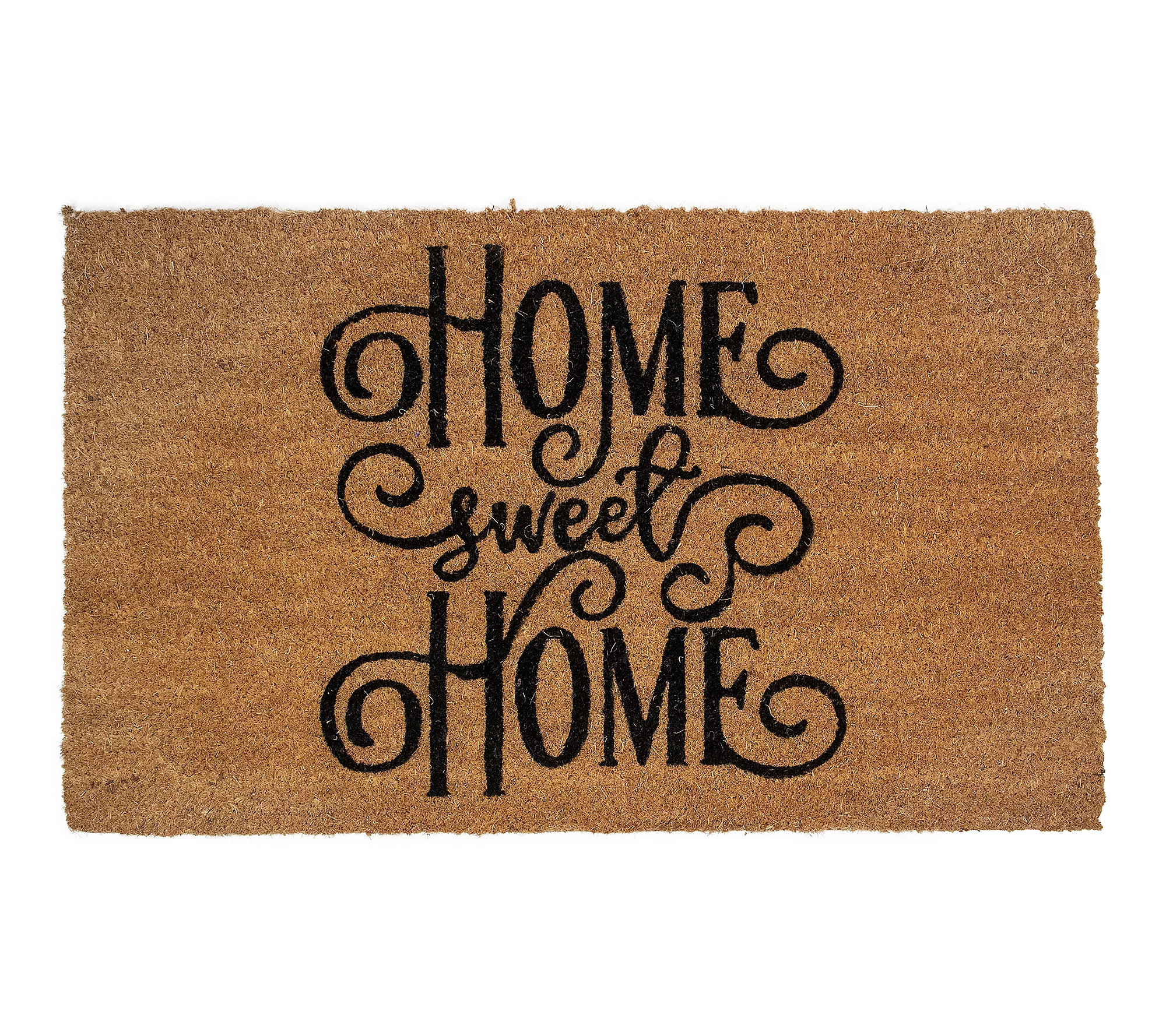 Northlight Natural Coir ""Home Sweet Home"" Doorm at 18""x 30 | QVC