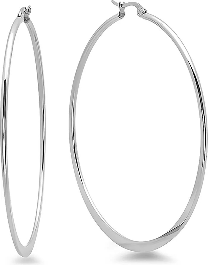 Stainless Steel 60mm Hoop Earrings | Nordstrom Rack