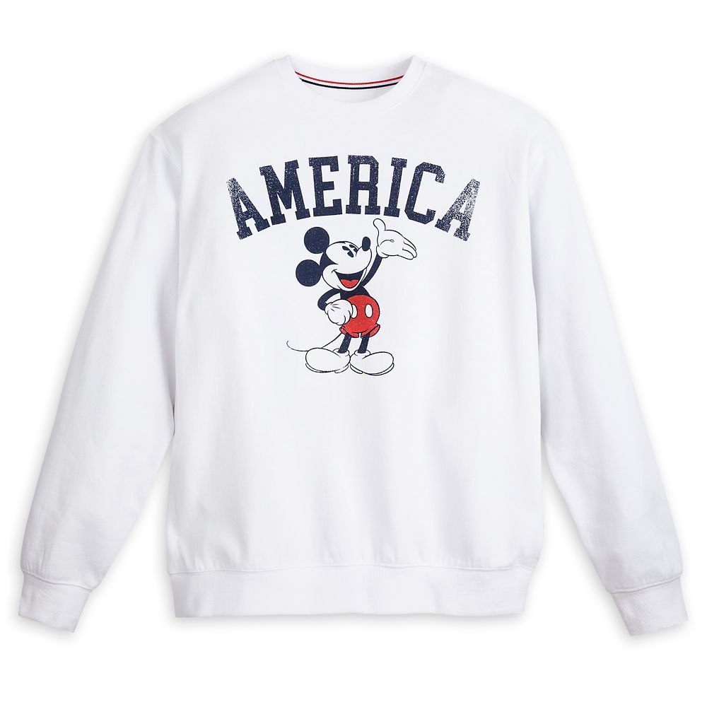 Mickey Mouse Icon Americana Pullover Sweatshirt for Adults | Disney Store