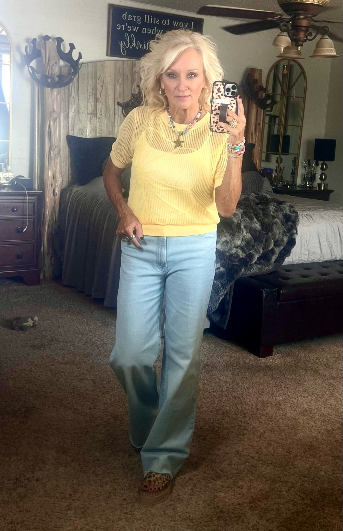 You can’t go wrong with this super cute mesh top and Mother jeans

#LTKootd #LTKmomlife #LTKOver40