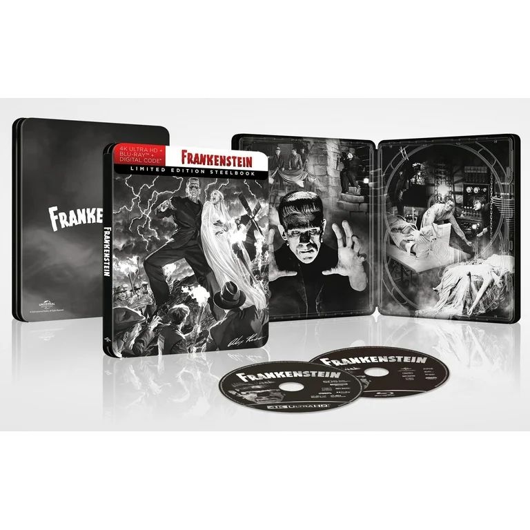 Frankenstein (Steelbook) (4K Ultra HD + Blu-ray + Digital), Universal, Horror | Walmart (US)