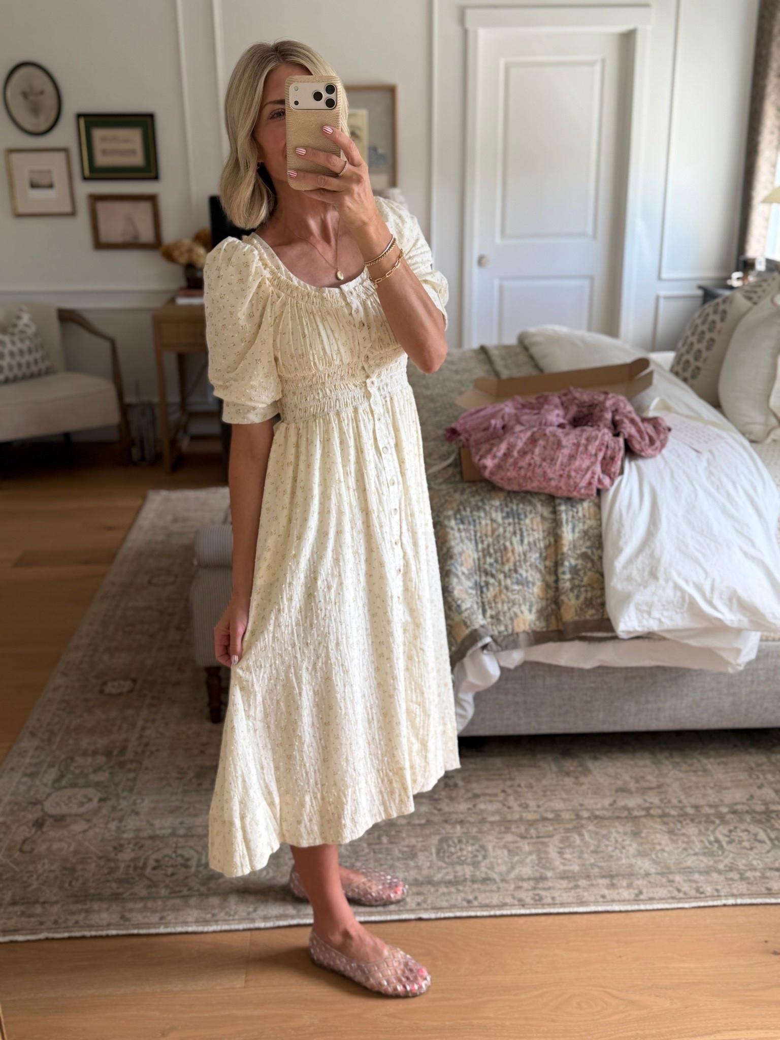 Obsessed with this new dress from called to Surf. Use code CINDYCTS for a discount!
