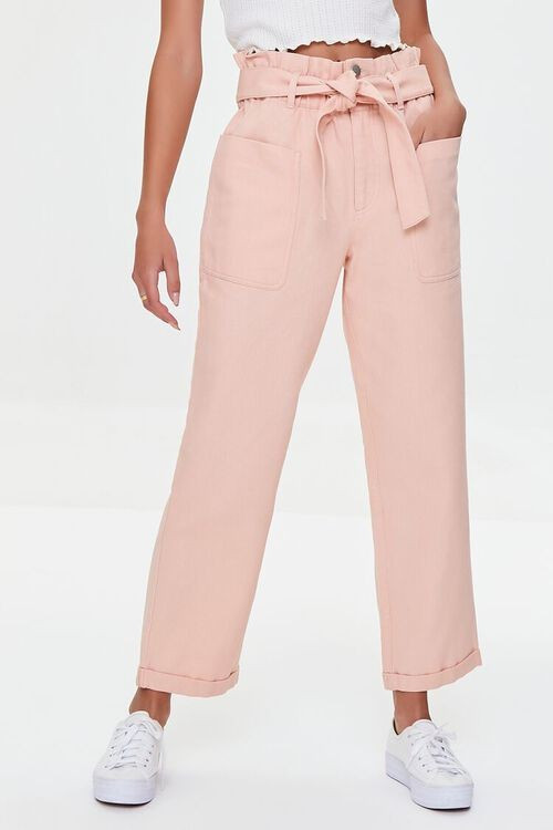 Paperbag Ankle Pants | Forever 21 (US)
