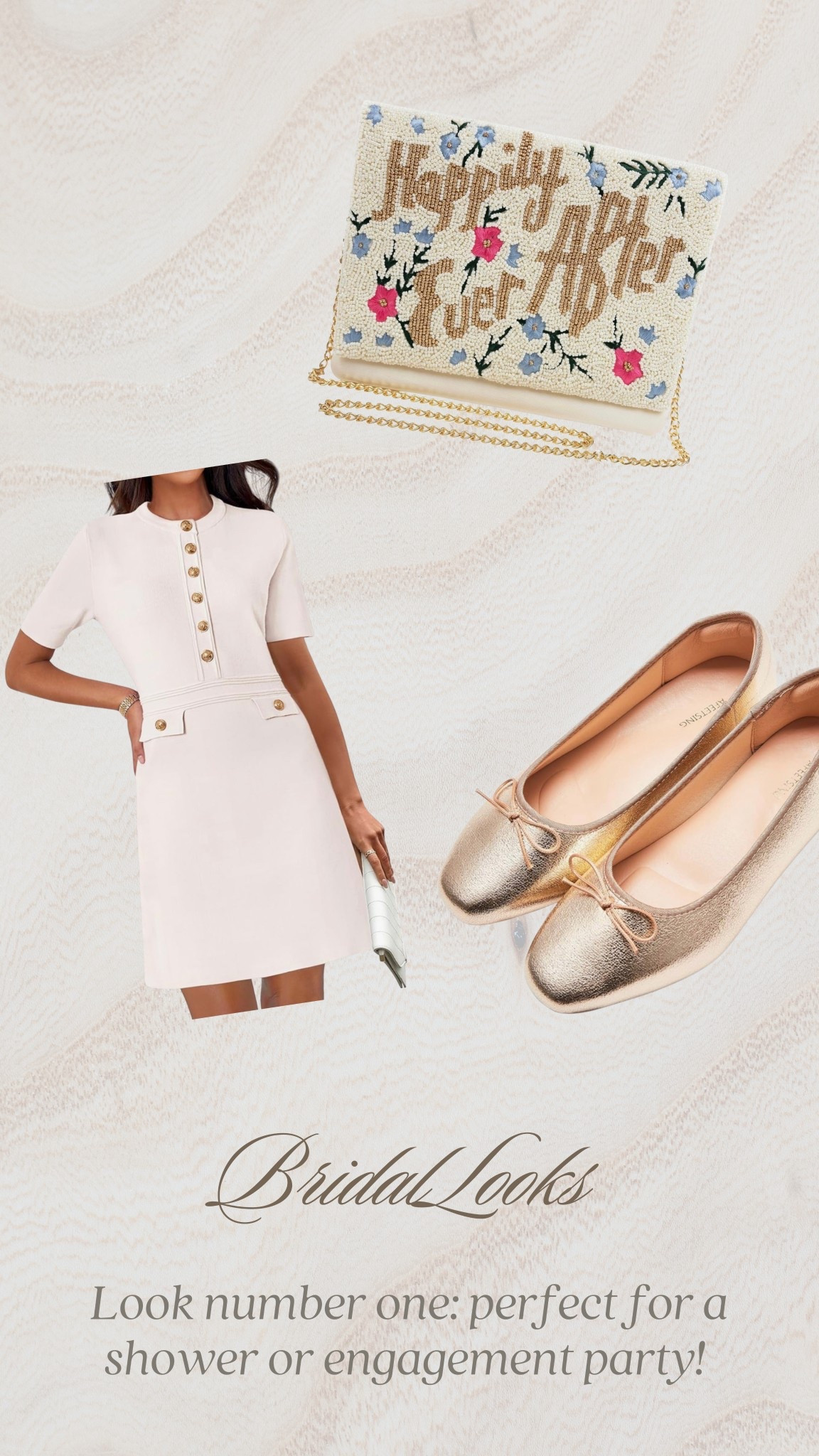 Classic preppy bridal style 🤍
This white tailored dress is perfect for a bridal shower outfit, engagement party look, or bridal luncheon. Styled with chic ballet flats and a statement clutch for a timeless, polished bridal outfit. A classic choice for the bride-to-be! 

#LTKFindsUnder100 #LTKWedding #LTKFindsUnder50