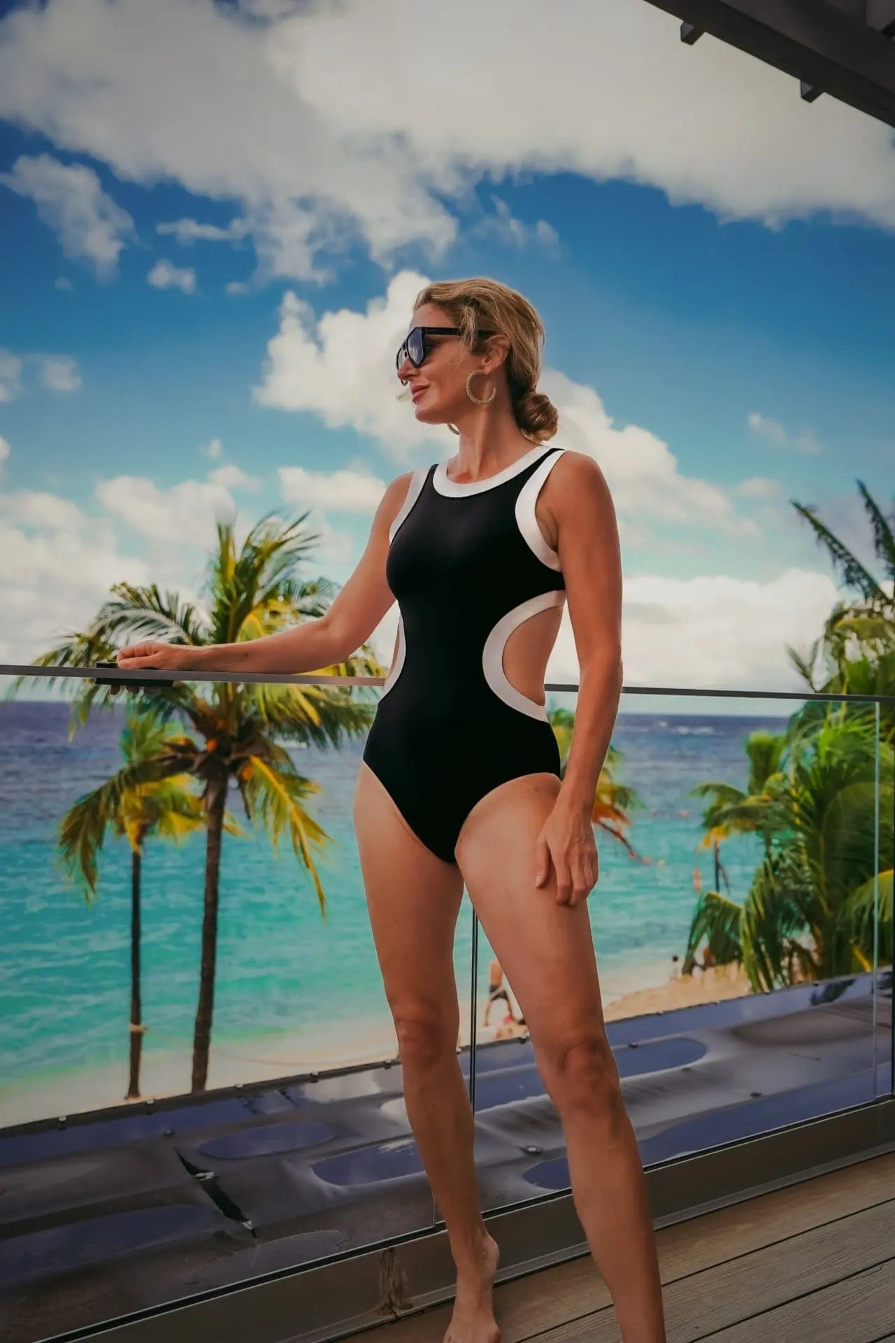 Okay, if you’ve been around here for a while, you’ve definitely seen this STAUD one-piece make an appearance — multiple vacations, multiple times, zero regrets. It’s just solid.

I’m pretty boxy, so I like to find one-pieces that create the illusion of curves.

The side cutouts on this suit definitely make it look like I have more of a waist.

The black-and-white color combo is a classic — that makes finding matching cover-up’s a breeze. 

I’ve worn this snorkeling, swimming, and even scuba diving without incident. That kind of confidence? That’s everything when you’re on vacation.

#LTKSeasonal #LTKSwim #LTKOver40