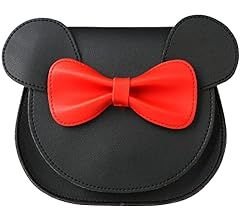 QiMing Little Mouse Ear Bow Crossbody Purse,PU Shoulder Handbag for Kids Girls Toddlers | Amazon (US)