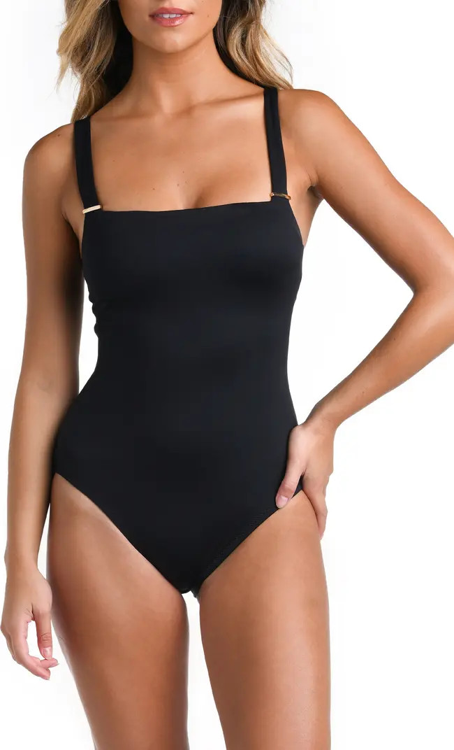 La Blanca Square Neck One-Piece Swimsuit | Nordstrom | Nordstrom
