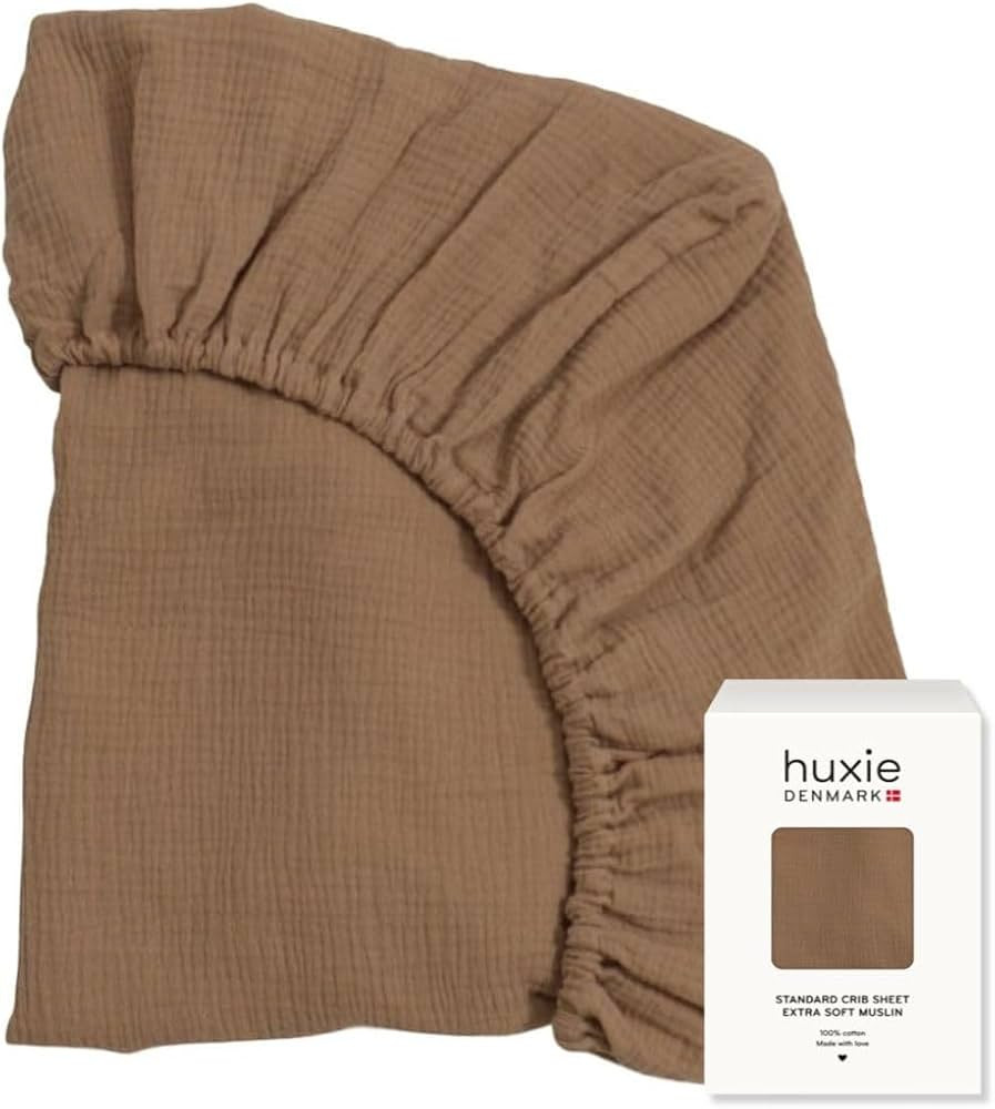 Crib Sheets – Organic Cotton Muslin Fitted Crib Sheet – Standard Size for Baby Boy and Baby G... | Amazon (US)