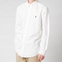 Polo Ralph Lauren Men's Custom Fit Oxford Shirt - White - XL | Coggles (Global)