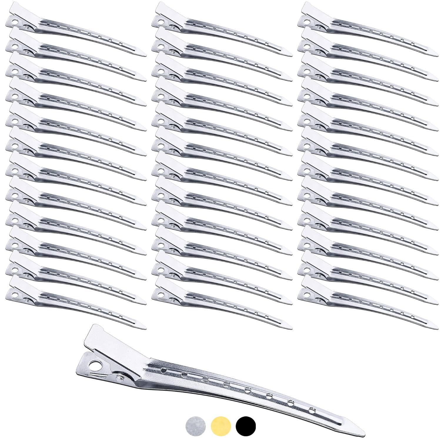 Mbsomnus 36pcs Hair Clips for Styling 3.5 Inch Silver Sectioning Hair Clips Metal Pin Curl Clips ... | Amazon (UK)