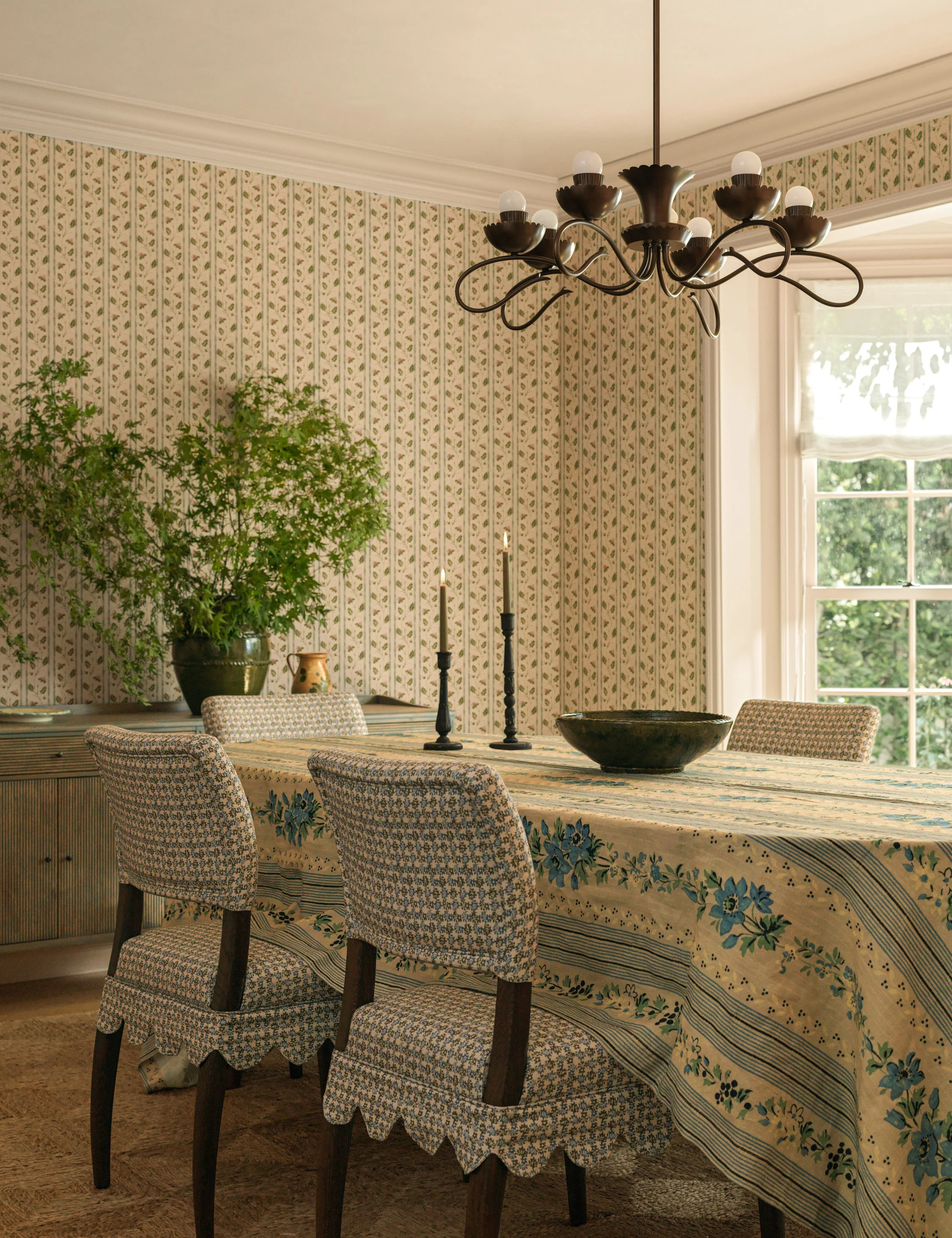 Golden Linen Tablecloth by Heidi Caillier | Lulu and Georgia 