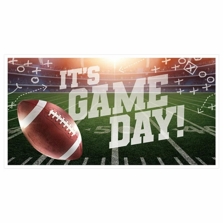 Party Expo Football It's Game Day Banner Weather Resistant, Multicolor | Walmart (US)