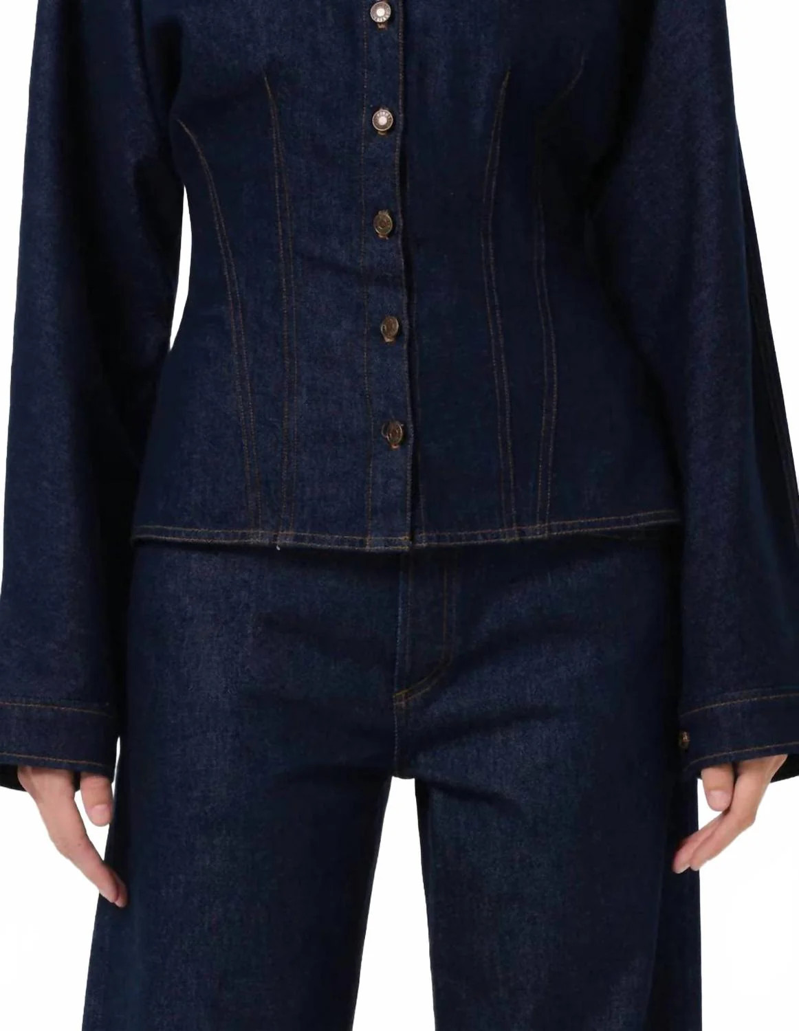 Devon Denim Shirt In Rinse | Shop Simon