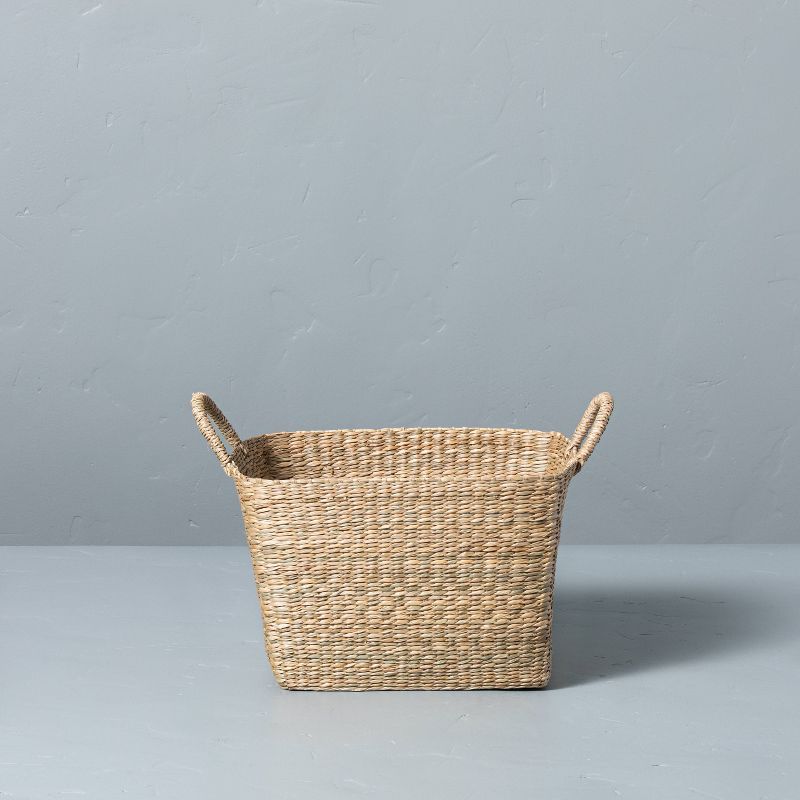 Medium Woven Seagrass Basket with Handles - Hearth &#38; Hand&#8482; with Magnolia | Target