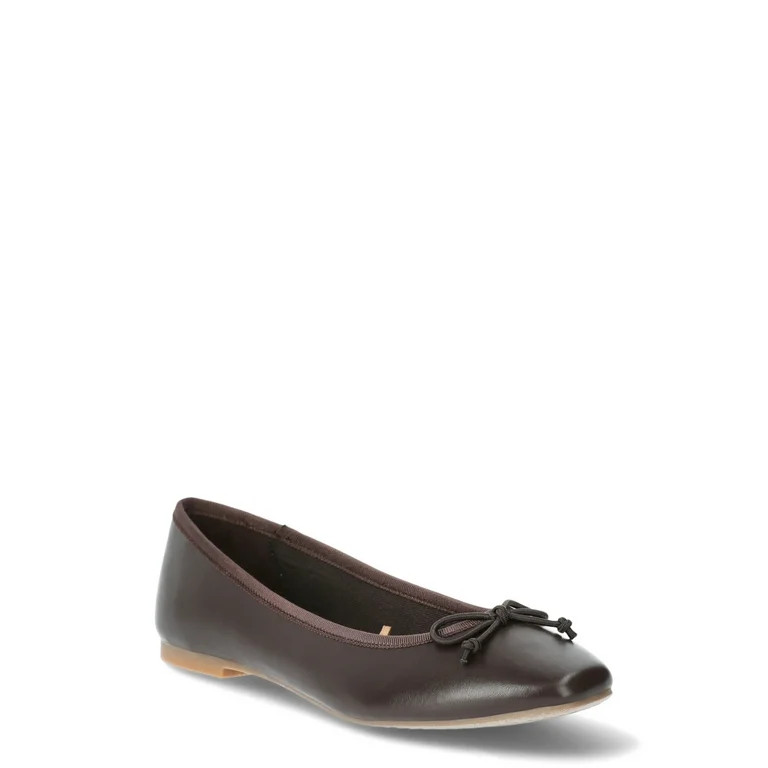 Time and Tru Women's String Bow Ballet Flats, Sizes 6-11 | Walmart (US)
