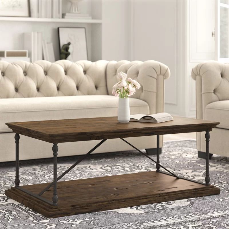 Avalon Floor Shelf Coffee Table with Storage | Wayfair North America