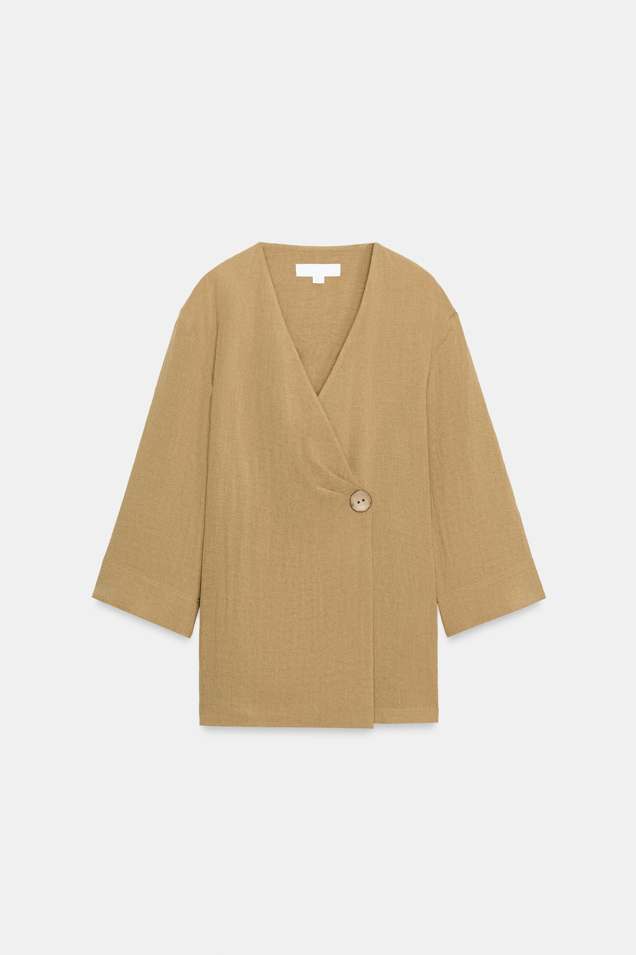 SIDE SLIT WRAP JACKET SET | Zara US