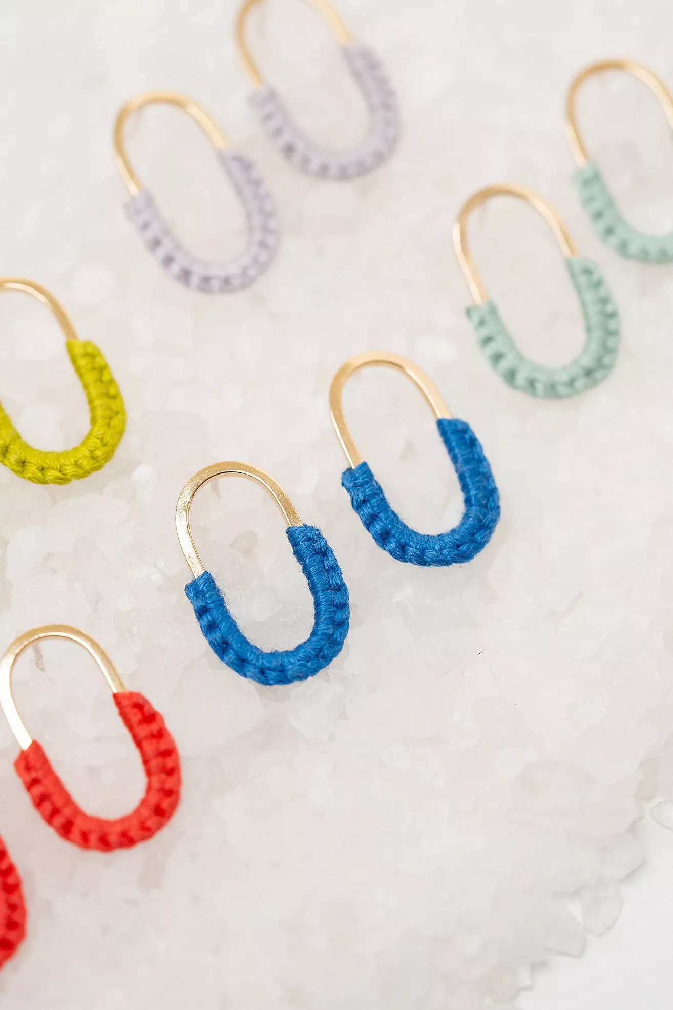 Twenty Two West Mini Macramé Link Earrings | Free People (Global - UK&FR Excluded)