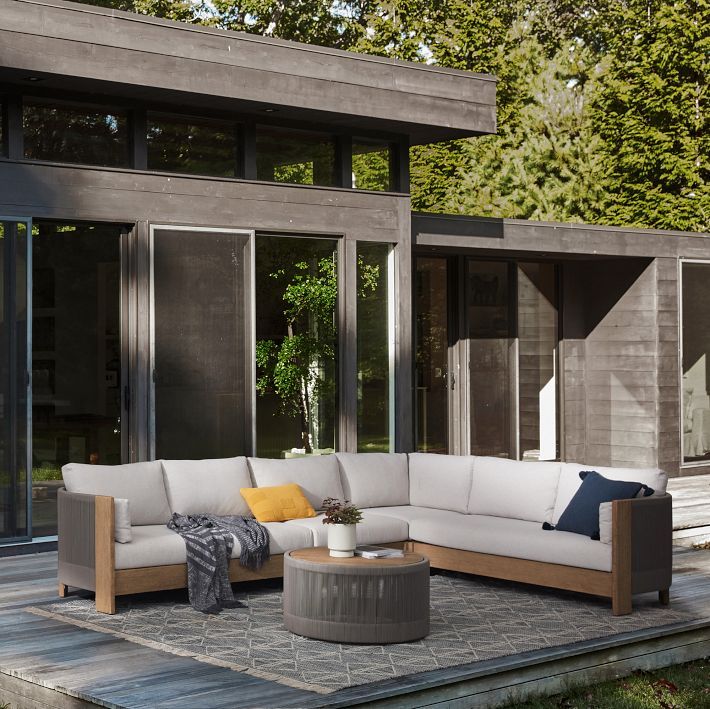 Build Your Own - Porto Outdoor Sectional | West Elm (US)