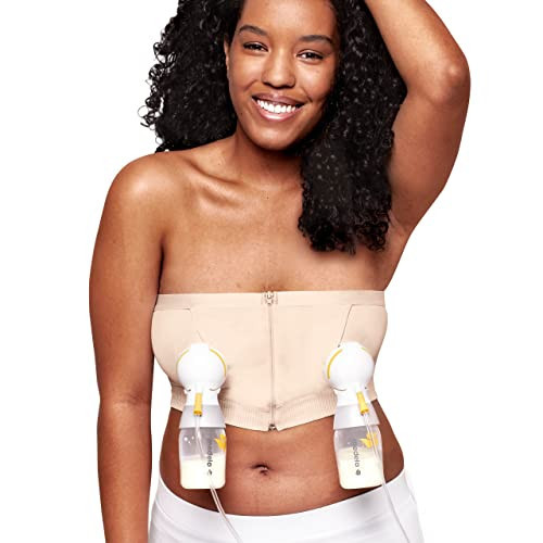 Medela Hands Free Pumping Bra, Comfortable Pumping Bustier for Breastfeeding Pumps for Women Chai | Amazon (US)