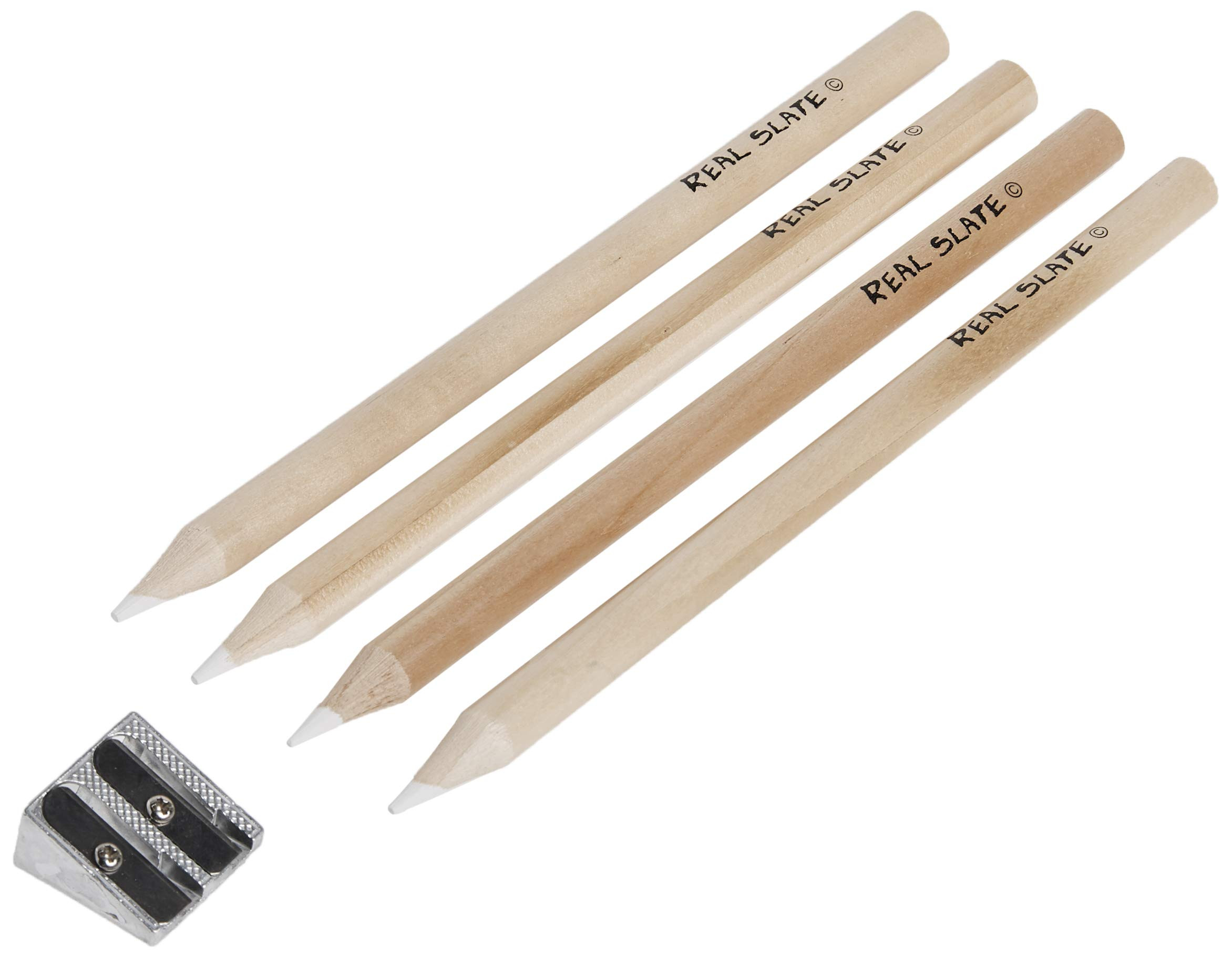 Pepperell Real Slate Chalk Pencils 5/Pkg W/Sharpener, Sandal | Amazon (US)