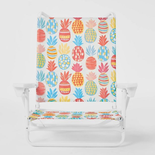 5 Position Beach Chair Pineapples - Sun Squad™ | Target