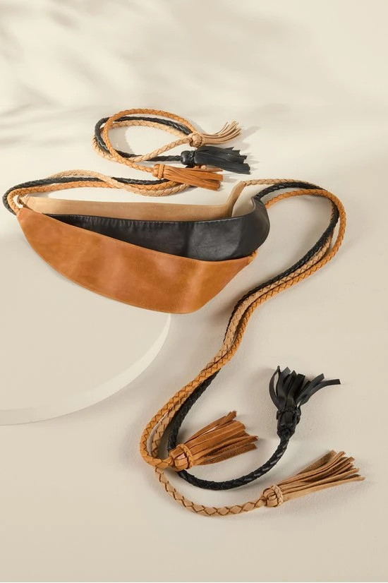 Rope Leather Wrap Belt | Soft Surroundings