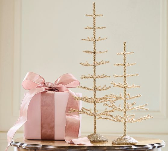 LoveShackFancy Gold Glitter Tree | Pottery Barn (US)