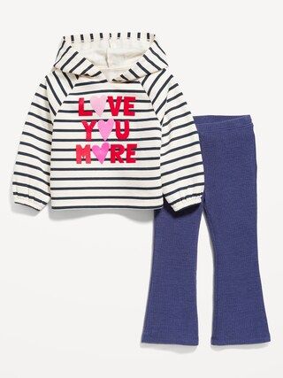Printed Hoodie and Flare Leggings Set for Toddler Girls | Old Navy (US)