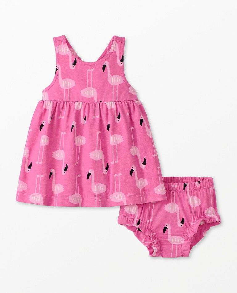 Baby Print Crossback Dress & Bloomer Set | Hanna Andersson