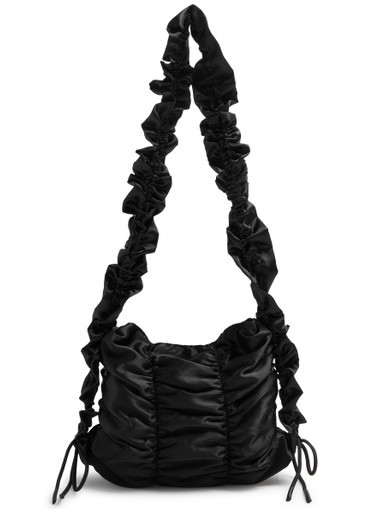Ruched satin shoulder bag | Harvey Nichols