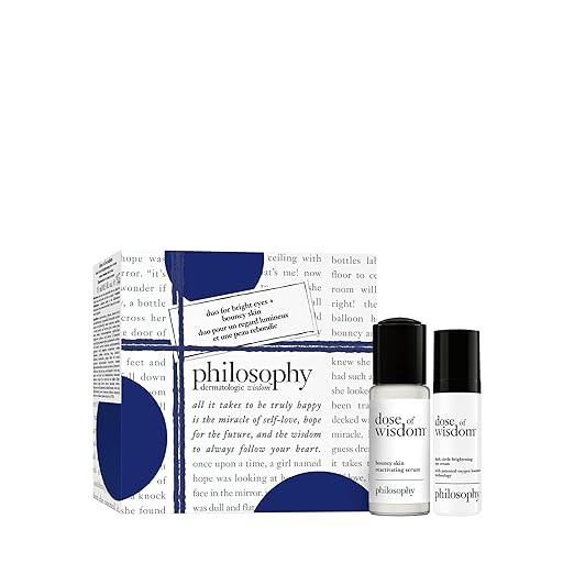 philosophy dose of wisdom bouncy skin reactivating facial serum - with hyaluronic acid, vitamin C... | Amazon (US)