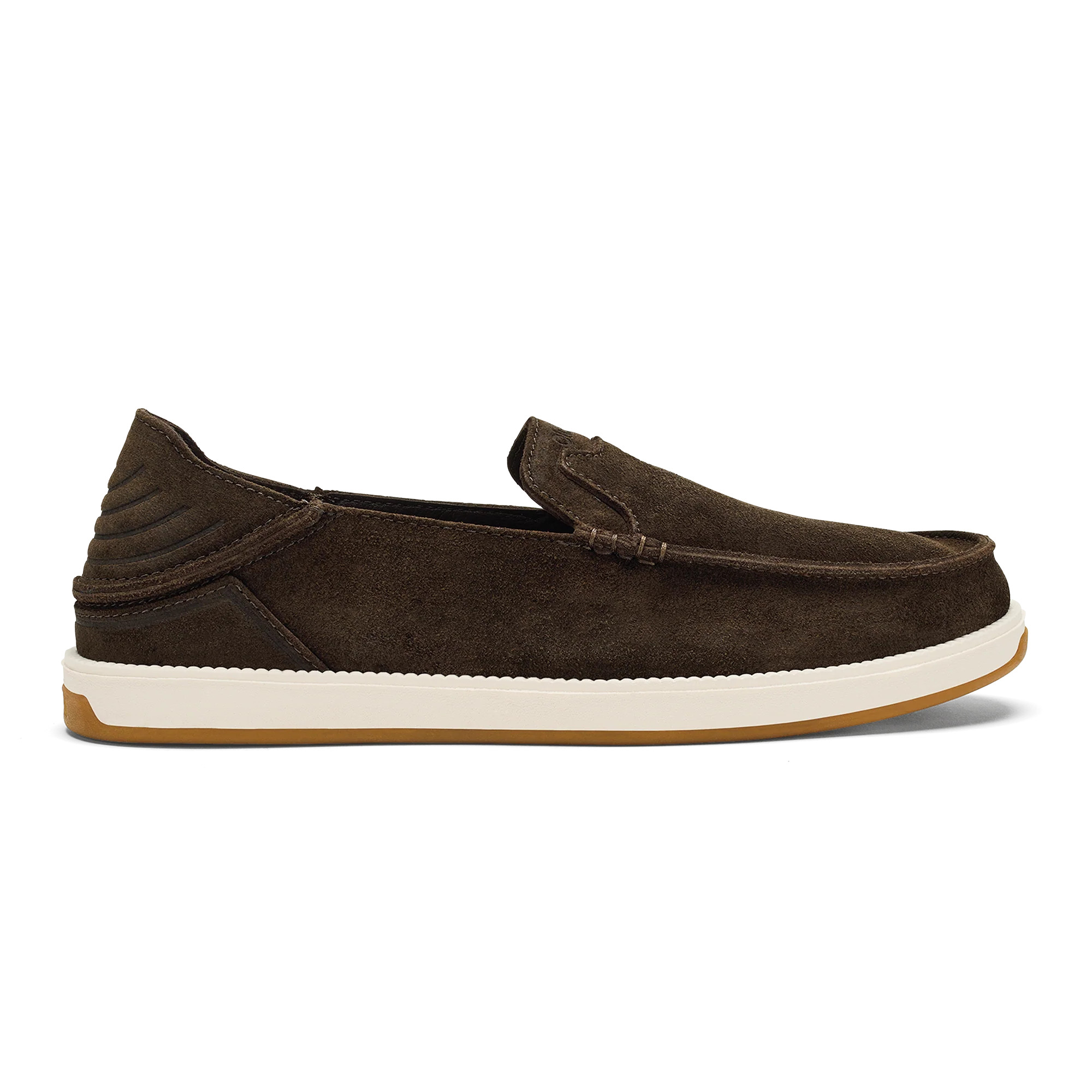 Kākaha Nia Men‘s Suede Slip-On Shoes - Dark Wood | OluKai | OluKai
