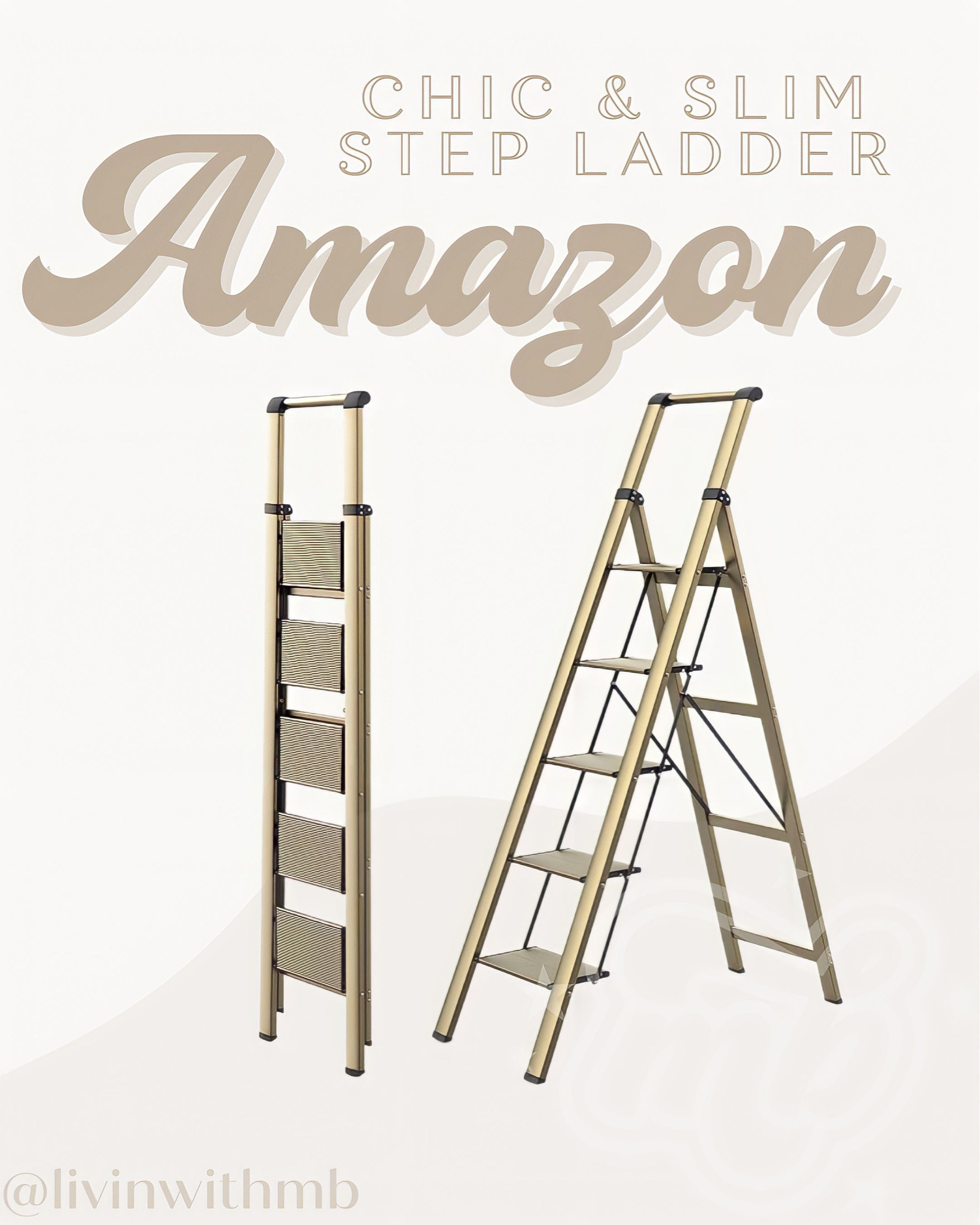 The chicest step ladder i have ever seen 🤩

Lightweight (14 lbs), slim for easy storage, large steps, and sturdy!

#LTKhome #LTKfamily #LTKFind