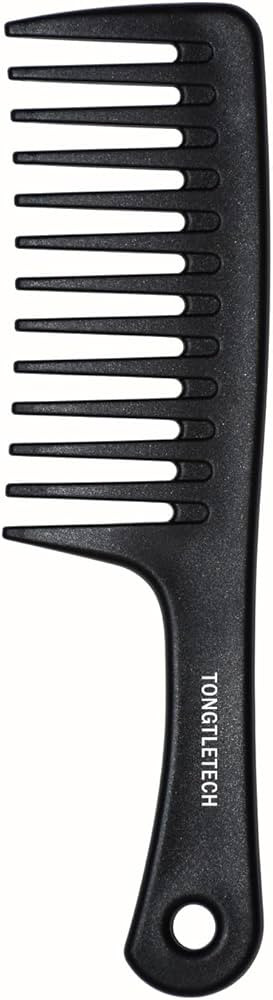 Tongtletech Wide Tooth Comb Detangling Hair Brush Wide Comb Handgrip Comb Detangler Comb Paddle H... | Amazon (US)