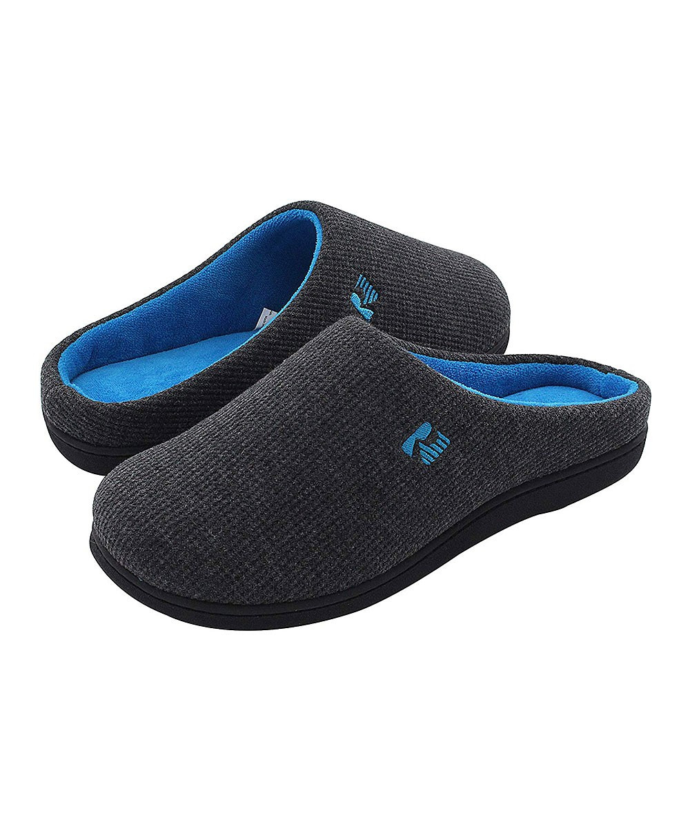 RockDove Women's Slippers Dark - Dark Gray & Blue Original Slipper - Women | Zulily