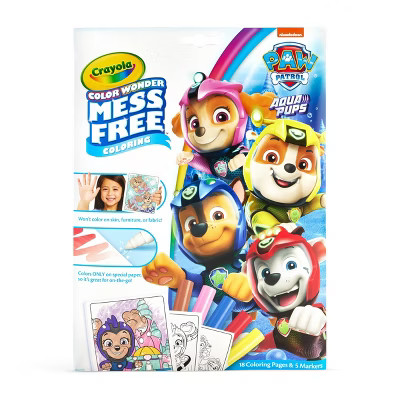 Crayola Color Wonder PAW Patrol Coloring Pages Set: Mess Free, 18 Pages, Shapes & Colors, Creative Thinking, Ages 3+ | Target