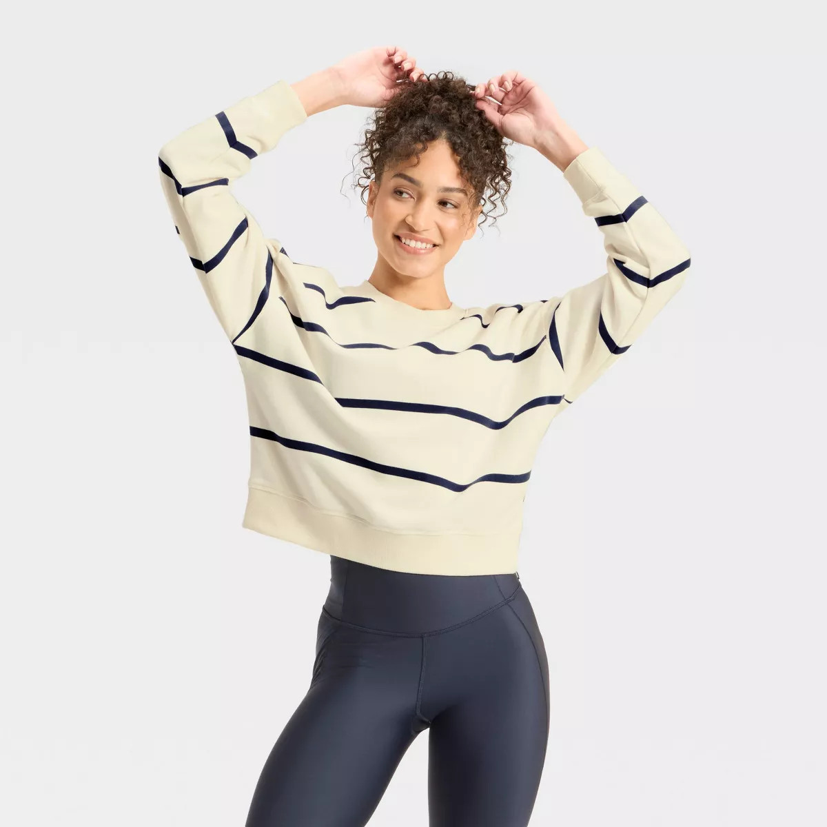 Women's French Terry Crewneck Sweatshirt - All In Motion | Target