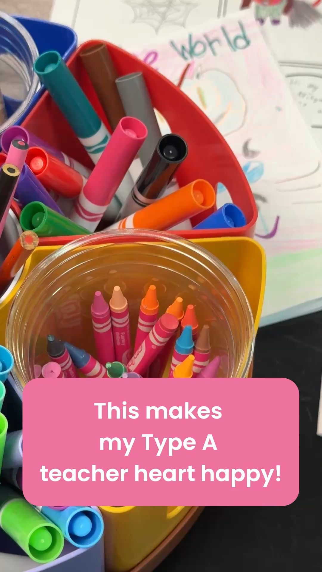 Nothing like some classroom supply organization to make my day! #classroomorganization #schoolsupplies #artsupplies #teacherorganization #organization 