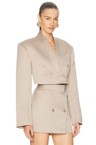 Marosa Jacket in Taupe | Revolve Clothing (Global)