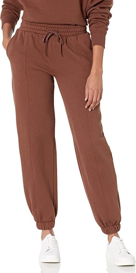 The Drop Women's Dominique Washed Fleece Coverstitched Utility Jogger | Amazon (US)