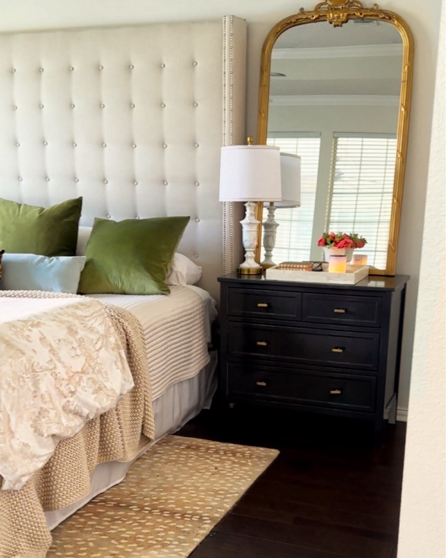These dresser nightstands are my favorite! Very solid and have lasted forever. I changed the hardware out for these brushed brass knobs with no wear or fading to them. Classic traditional style with some modern touches  

#LTKHome #LTKOver40 #LTKSaleAlert