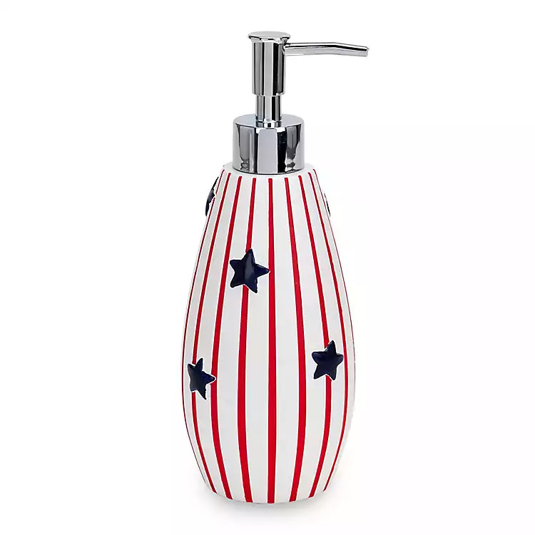 New! Stars and Stripes Soap Pump | Kirklands