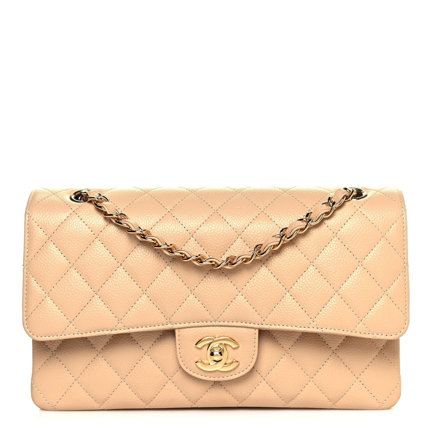 CHANEL

Caviar Quilted Medium Double Flap Beige | Fashionphile